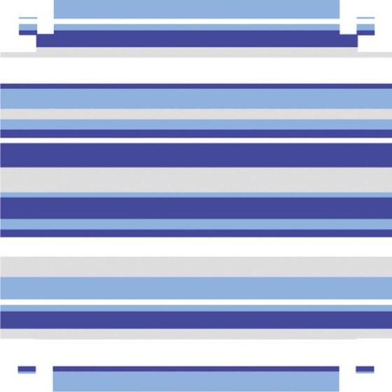 Imagem de Papel Presente Bobina Couchê 40CM Listrado Azul MOD345 BO-100MTS