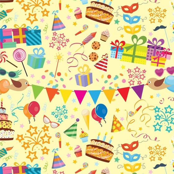 Imagem de Papel Presente Bobina Couchê 60CM MOD.155 Presentes - Bobina com 100M