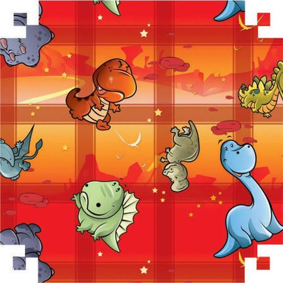 Imagem de Papel Presente Bobina Couche 60CM.MOD.246 Dinossauros