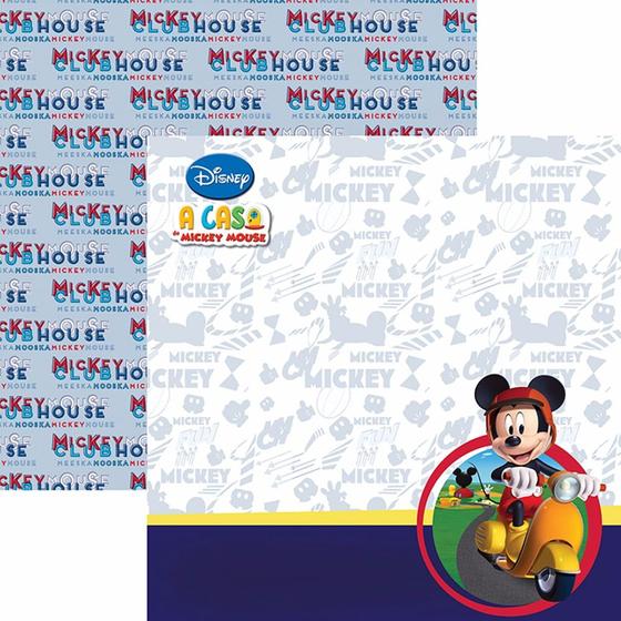 Papel Scrapbook Dupla Face 30,5x30,5cm A Casa do Mickey 2 Paisagem SDFD-103 - Toke e Crie Menor preço em Papel Scrapbook Dupla Face 30,5x30,5cm A Casa do Mickey 2 Paisagem SDFD-103 - Toke e Crie