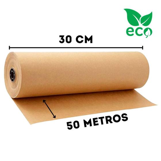 Imagem de Papel Semi Kraft 30 CM x 50M Embalagem Mascaramento e Automotivo