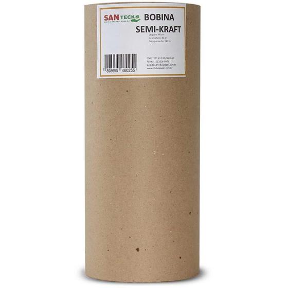 Imagem de Papel Semi KRAFT Bobina 40CMX200M. 60GRS.