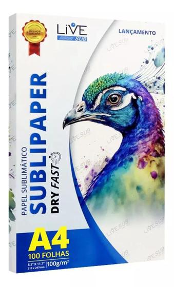 Imagem de Papel Sublimático Livesub Sublipaper - Dry Fast A4 Premium