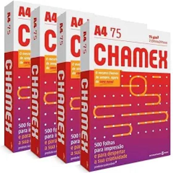 Papel Sulfite 75g 210x297 A4 Chamex Branco - Caixa com 10 resmas - Ipaper CX 5000 FL CX 10 UN Menor preço em Papel Sulfite 75g 210x297 A4 Chamex Branco - Caixa com 10 resmas - Ipaper CX 5000 FL CX 10 UN