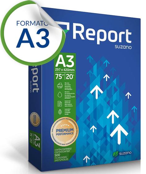 Imagem de Papel sulfite A3 Report branco 75g 500 folhas