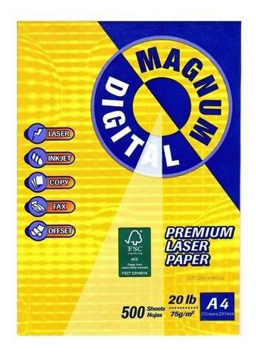 Papel Sulfite A4 500f 75g 210x297mm Branco Magnum Menor preço em Papel Sulfite A4 500f 75g 210x297mm Branco Magnum