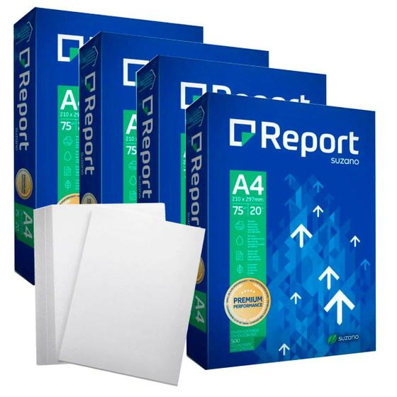Papel Sulfite A4 75g Resma 500 Folhas Report Premium Menor preço em Papel Sulfite A4 75g Resma 500 Folhas Report Premium