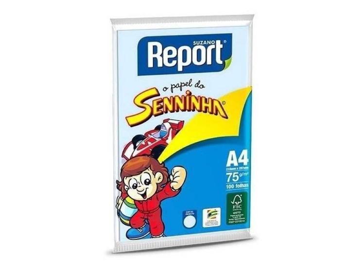 Imagem de Papel Sulfite A4 Azul Com 100 Folhas Report