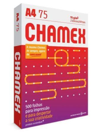 Papel Sulfite A4 c/ 500fls 75g - Chamex Menor preço em Papel Sulfite A4 c/ 500fls 75g - Chamex
