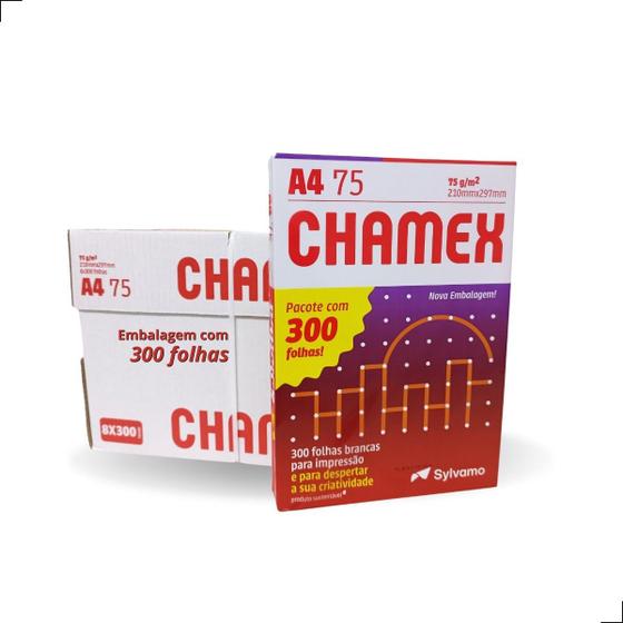 Papel Sulfite A4 Chamex Office Br 75g 210x297mm 300 Folhas Cor Branco Menor preço em Papel Sulfite A4 Chamex Office Br 75g 210x297mm 300 Folhas Cor Branco
