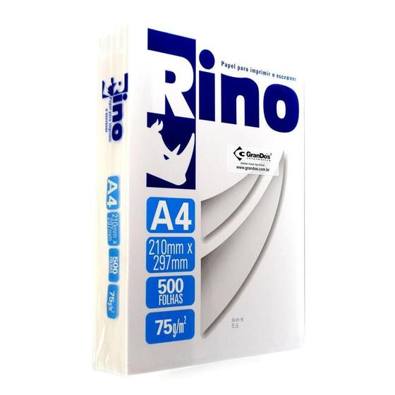 Papel Sulfite A4 Rino Resma 75grs 210x297 500 Folhas Menor preço em Papel Sulfite A4 Rino Resma 75grs 210x297 500 Folhas