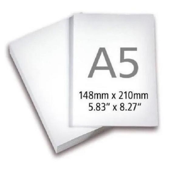 Papel Sulfite A5 Branco 148x210mm 75g PT 500 FL San Remo Menor preço em Papel Sulfite A5 Branco 148x210mm 75g PT 500 FL San Remo