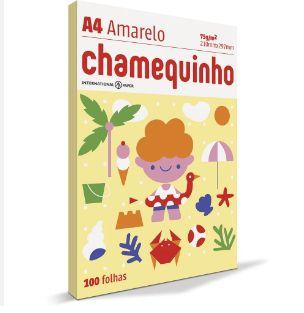 Imagem de Papel Sulfite Chamequinho 100Folhas A4 Amarelo