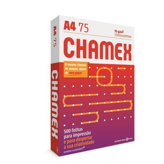 Papel sulfite chamex a4 500 fls Menor preço em Papel sulfite chamex a4 500 fls