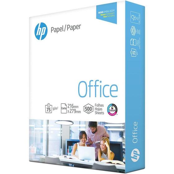 Papel sulfite HP Office Carta 75g 216mmx279mm Ipaper Menor preço em Papel sulfite HP Office Carta 75g 216mmx279mm Ipaper