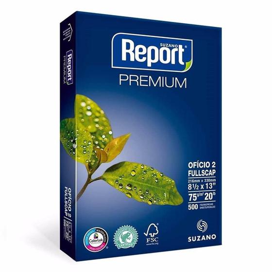 Imagem de Papel Sulfite Oficio 2 75G Report Premium Com 500 Folhas