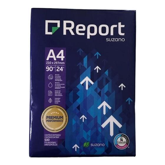 Papel Sulfite Report A4 Premium 90g 210x297mm Pacote 500 Fls - JANDAIA Menor preço em Papel Sulfite Report A4 Premium 90g 210x297mm Pacote 500 Fls - JANDAIA