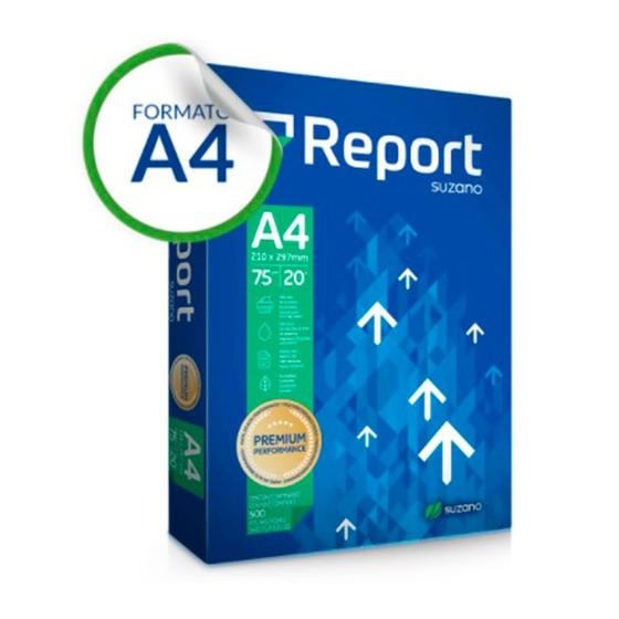 Papel Sulfite Report Branco A4 500 Folhas Menor preço em Papel Sulfite Report Branco A4 500 Folhas