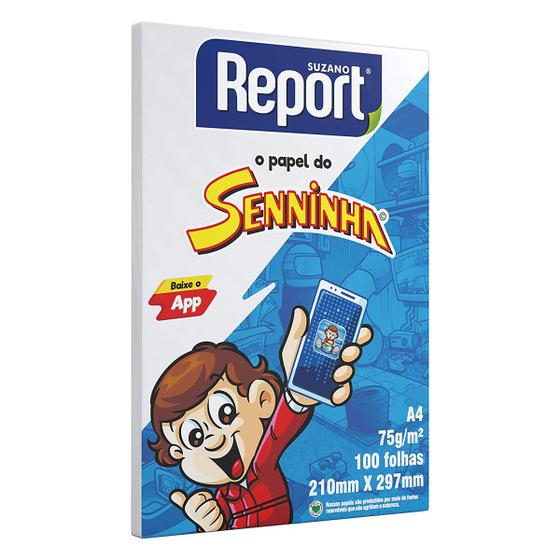 Papel Sulfite Report Seninha A4 75g/m² Menor preço em Papel Sulfite Report Seninha A4 75g/m²