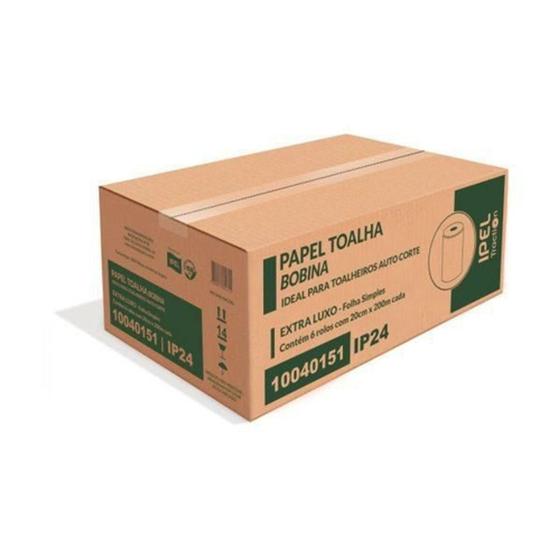 Imagem de Papel toalha - bobina folha simples - ipel traction c/ 6 rolos - IPEL - INDAIAL PAPEL