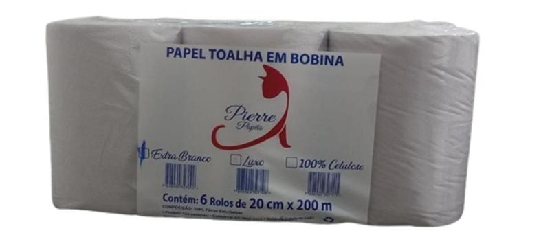 Imagem de Papel Toalha Em Bobina Com 6 Rolos - Pierre