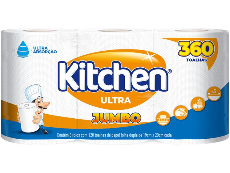 Imagem de Papel Toalha Folha Dupla Jumbo Kitchen