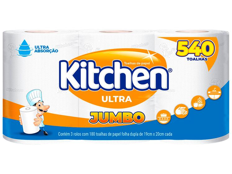 Imagem de Papel Toalha Folha Dupla Kitchen Jumbo