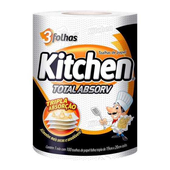Papel toalha folha tripla kitchen 100 folhas - Softys Menor preço em Papel toalha folha tripla kitchen 100 folhas - Softys