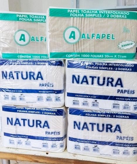 Papel toalha interfolha alfapel branco e extra luxo 1000 folhas Menor preço em Papel toalha interfolha alfapel branco e extra luxo 1000 folhas