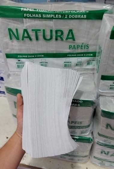 Imagem de Papel toalha interfolha branco alfapel excelente corte e volume