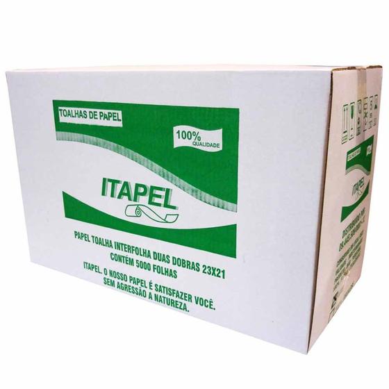 Papel Toalha Interfolha Duas Dobras 23x21 Itapel Luxo 5000 Folhas Menor preço em Papel Toalha Interfolha Duas Dobras 23x21 Itapel Luxo 5000 Folhas