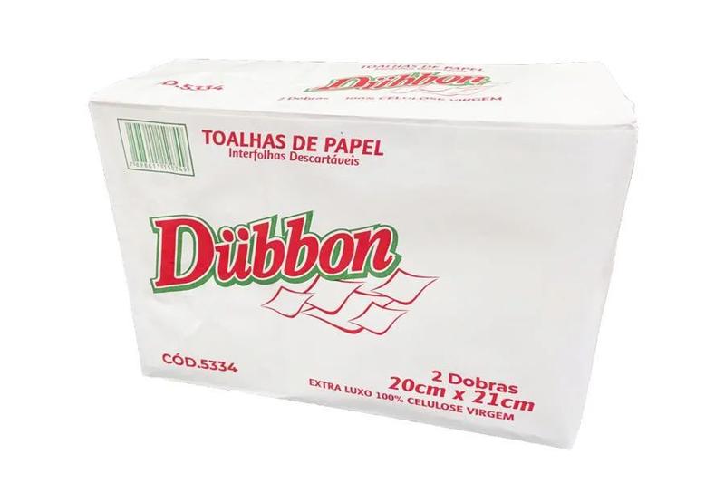 Papel toalha interfolha dubbon 100% celulose 20x21 Menor preço em Papel toalha interfolha dubbon 100% celulose 20x21