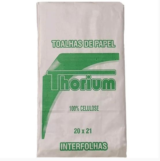 Imagem de Papel Toalha Interfolha Thorium 20x21cm Para Secar Mãos 