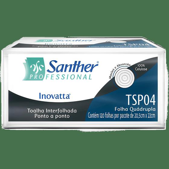 Papel Toalha Interfolhada Inovatta Folha Quádrupla TSP04 Santher Menor preço em Papel Toalha Interfolhada Inovatta Folha Quádrupla TSP04 Santher