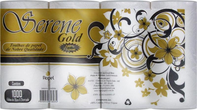 Imagem de Papel toalha interfolhado Serene Gold 100% celulose