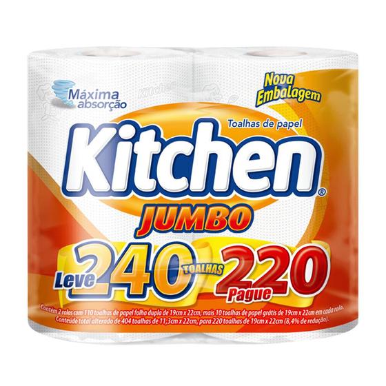 Papel toalha kitchen jumbo leve 240pague 220 folhas é boa?