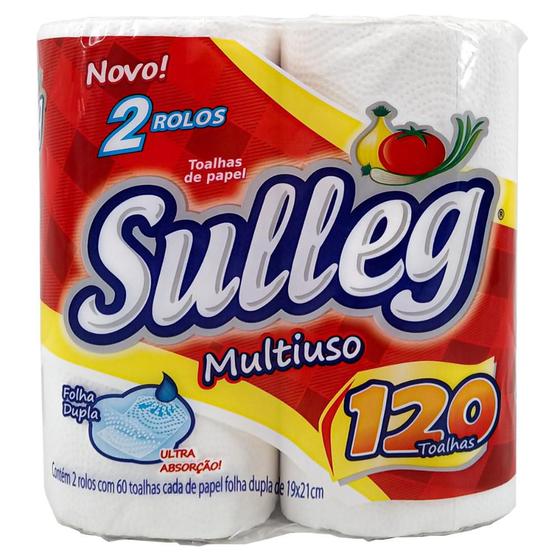 Imagem de Papel Toalha Sulleg Pacote com 2 rolos