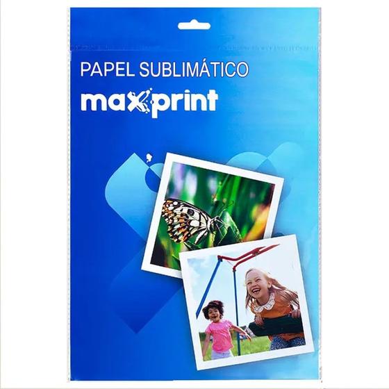 Imagem de Papel Transfer A4 Sublimático 110g Maxprint 50 Folhas