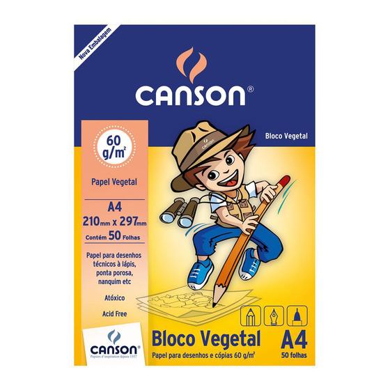 Papel Vegetal A4 50 Folhas 60g 66667079 Menor preço em Papel Vegetal A4 50 Folhas 60g 66667079