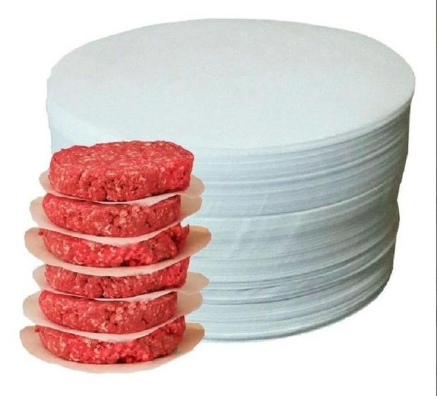 Imagem de Papel Vegetal Hamburguer Redondo 11,2cm 1kg