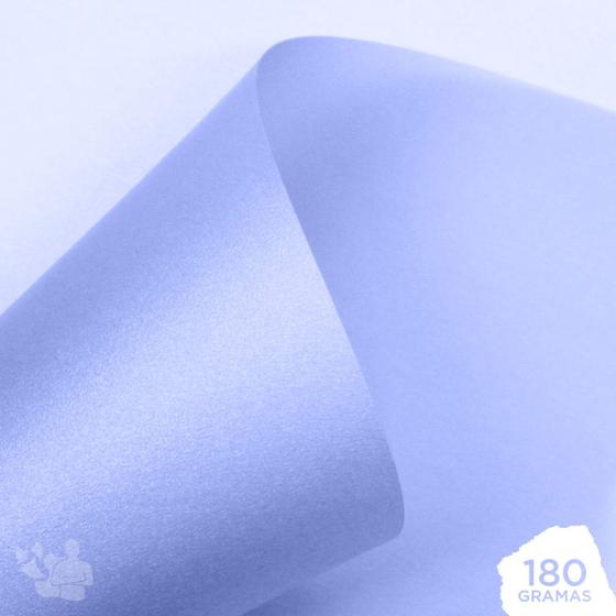 Imagem de Papel Vegetal Perolizado 180g A4 (azul) 10 Folhas