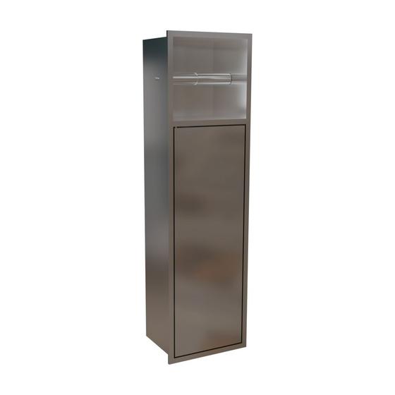 Imagem de Papeleira de Embutir Linear Elleve 9567 Inox