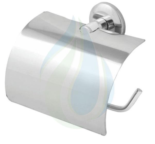 Papeleira Inox Com Tampa Porta Papel Higiênico Stander Menor preço em Papeleira Inox Com Tampa Porta Papel Higiênico Stander