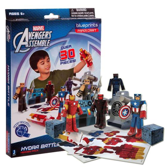 Imagem de Paper Craft Vingadores Avengers C/ Acessórios - Jazwares