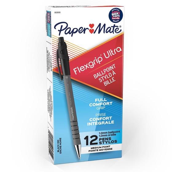 Imagem de Paper Mate Flexgrip Ultra Stick Caneta esferográfica de ponto médio, 12 contagens