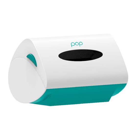 Imagem de Paper Pop Dispensador de papel toalha Biovis Verde e Branco