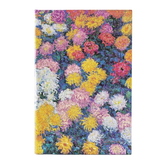 Imagem de Paperblanks Monets Chrysanthemums Capa Dura Midi Pontilhado