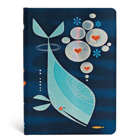 Imagem de Paperblanks Whale and Friend Capa Dura Midi Sem Pauta