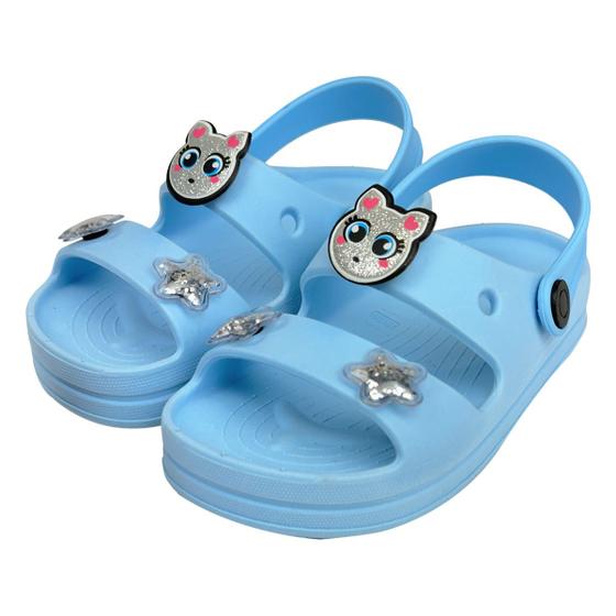 Imagem de Papete Infantil Babuche Sandalia Menina Gatinho Macio Leve Magicc P-002