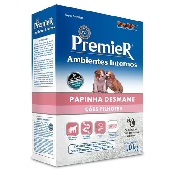 Imagem de Papinha Desmame Premier Ambientes Internos Para Cães Filhotes 1kg - Premier Pet